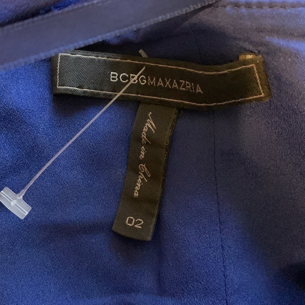 BCBGMaxazria Steluth Maxi Dress Royal Blue size 2 strap's cocktail prom - Picture 12 of 12